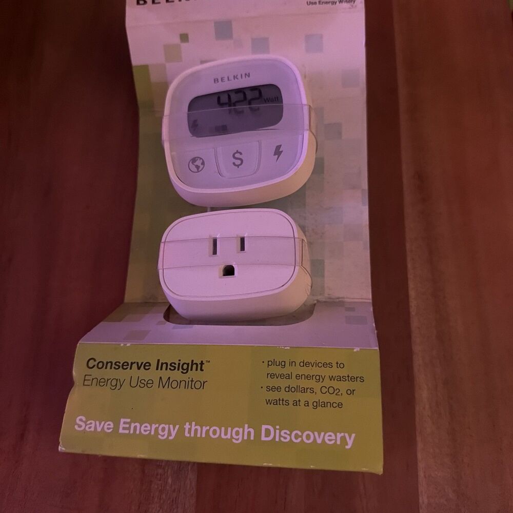 BELKIN CONSERVE INSIGHT F7C005 ENERGY USE MONITOR - NEW/SEALED